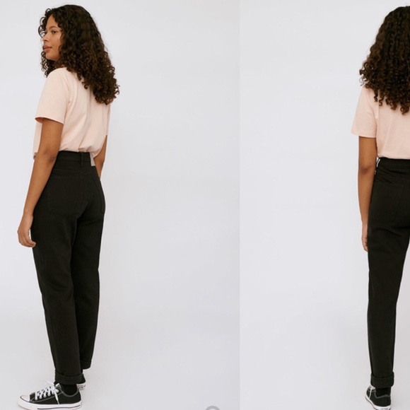 NWT Organic Basics Black Circular Denim 5 pockets 100% cotton size 34 - Picture 2 of 10